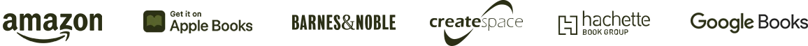 Amazon, Apple Books, Barnes & Noble, CreateSpace, Hachette and Google Books